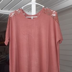 Rose colored top